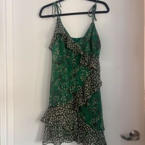 ASTR Green Floral Mini Dress